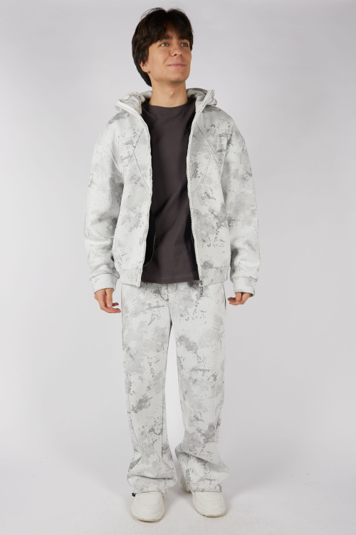 Толстовка на молнии B-HDZ35433 (Белый, 140-170)