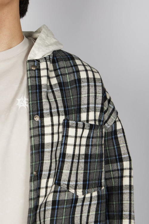 Рубашка B-JCK35495 (черно-белый, 140-170)