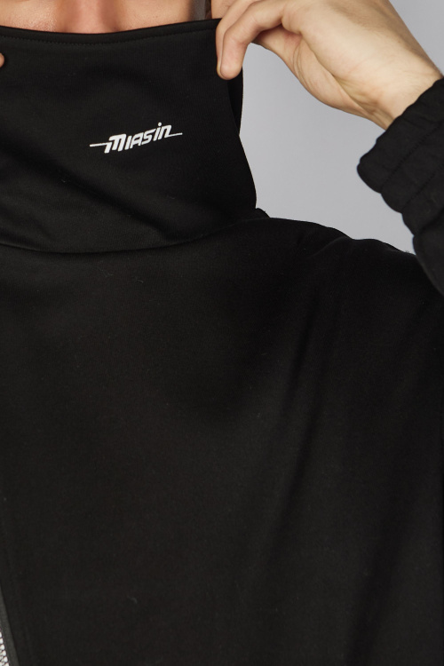 Толстовка на молнии B-HDZ35442 (Черный, 140-170)