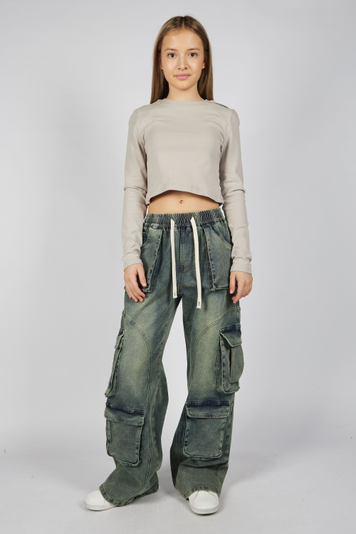 Лонгслив G-TN25441 (светло-серый, 134-164)