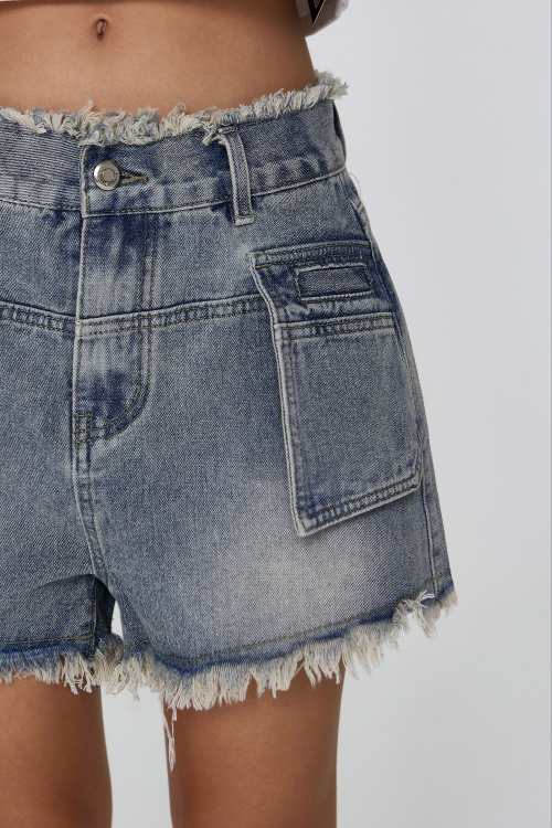 Шорты G-JN25184 (Джинс. синий, 134-164)