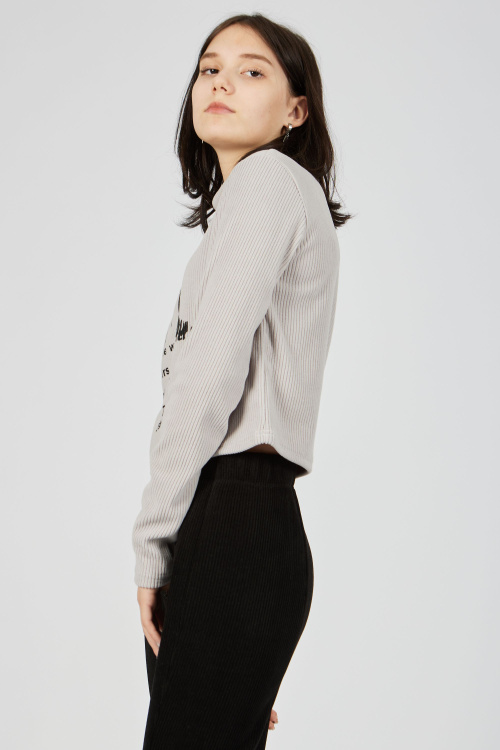 Лонгслив (Серый, 140-170)