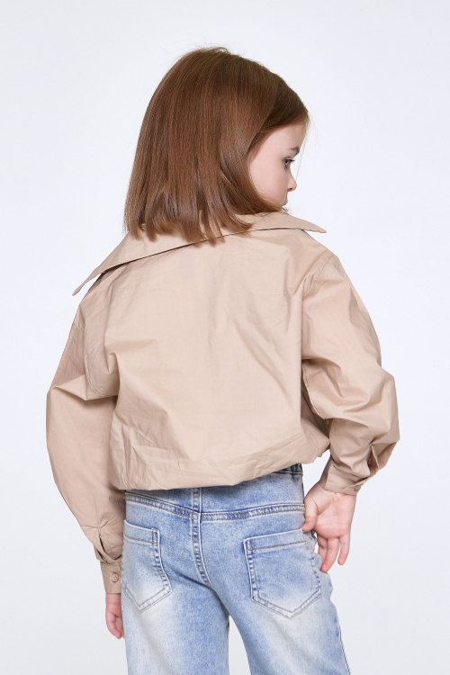 Рубашка G-SH25019 (Коричневый, 104-128)