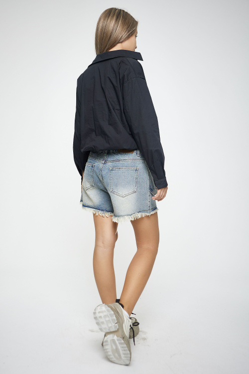 Рубашка G-SH25019 (Черный, 134-164)