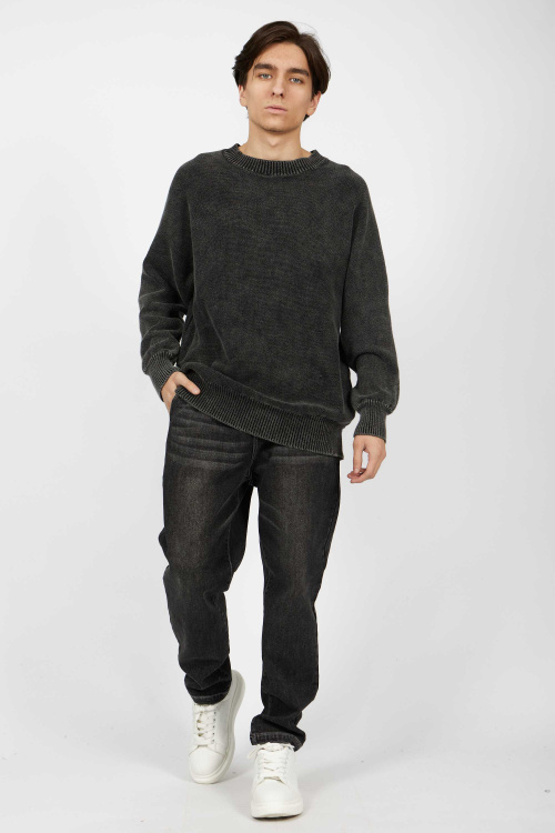 брюки (джинсы) B-JN34667 (Черный, 170)