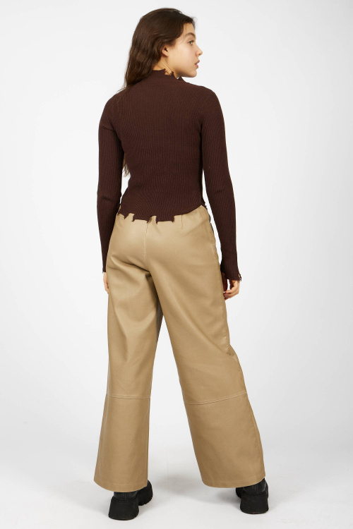 Лонгслив (коричневый, 140-170)