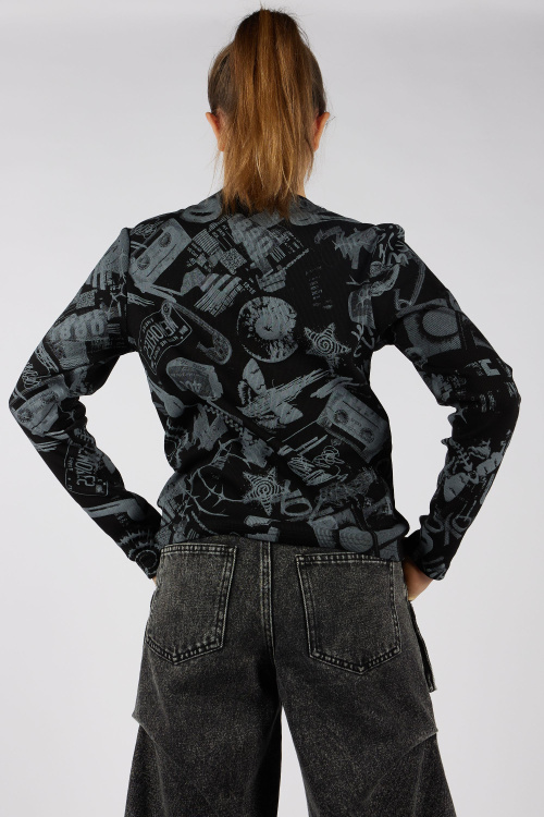 Лонгслив G-TN25422 (Черный, 134-164)