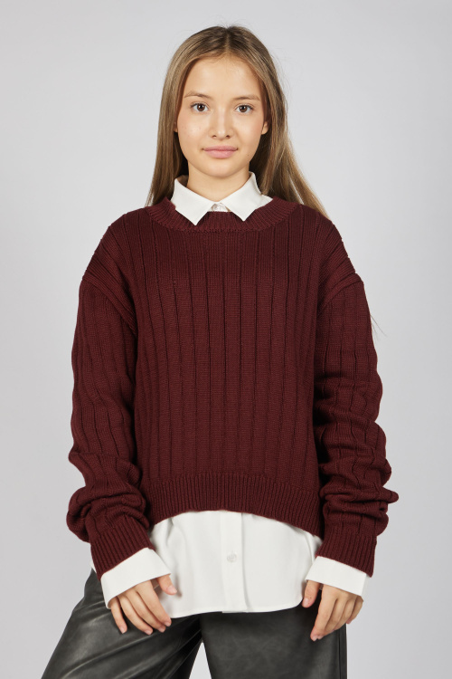 Свитшот G-SW25420 (бордовый, 134-164)