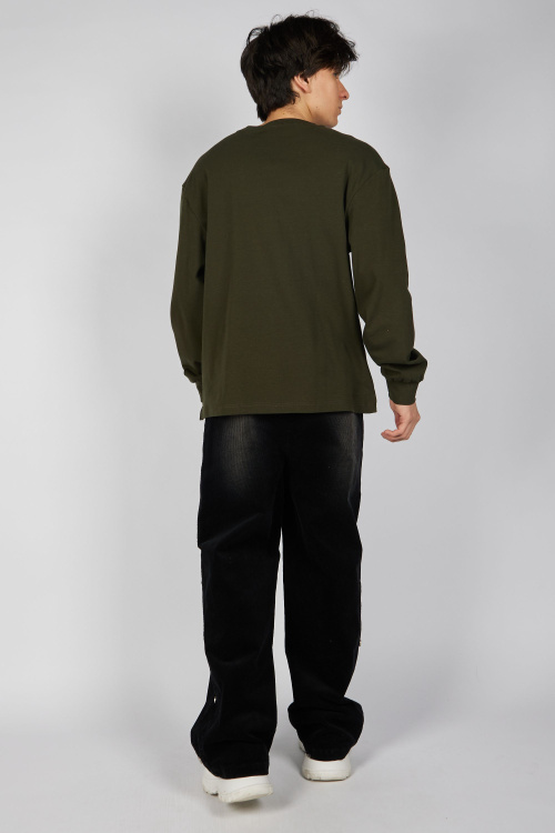 Лонгслив B-SW35460 (хаки, 140-170)