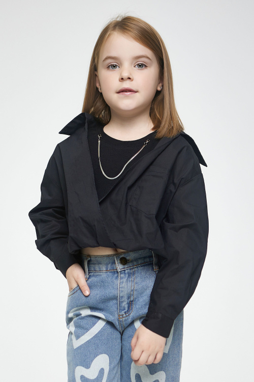 Рубашка G-SH25019 (черный, 152)