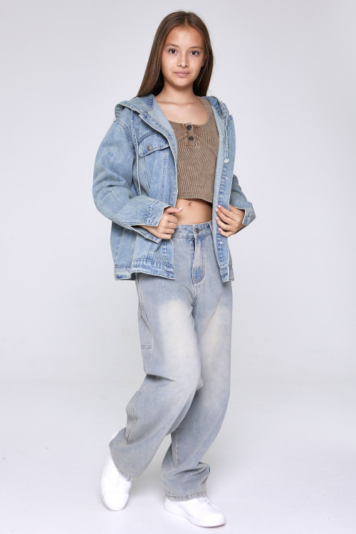 Джинсы G-JN25138 (Джинс. синий, 134-164)