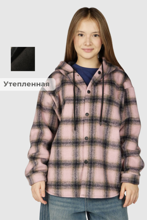 Куртка B-JCK36501 Miasin (розовый в клетку, 140)